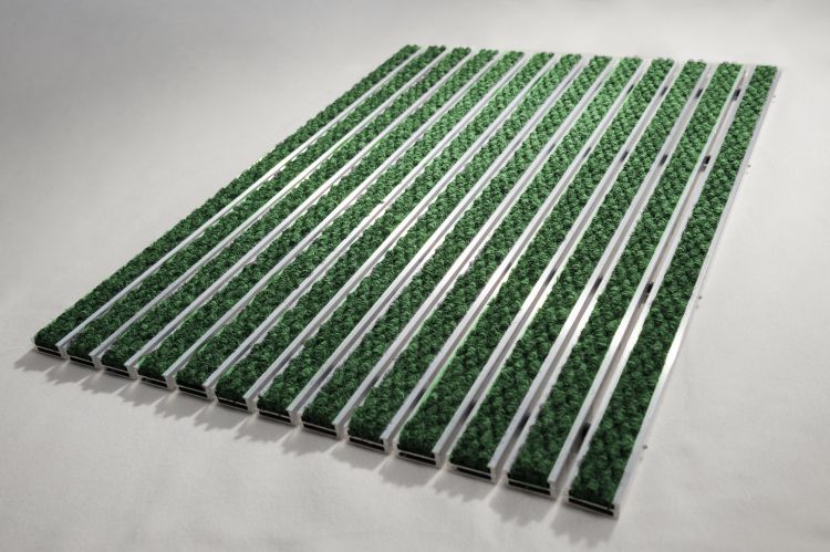 Tapis d'entrée 17R + cadre de 20 mm - Coloris Vert - Taille 60cm x 40cm