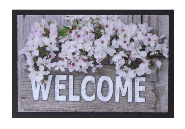 Alfombra personalizada flores